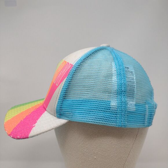 Unicorn PWR Snapback Trucker Hat Multicolor OSFA Mesh Back Claire's - Picture 3 of 9